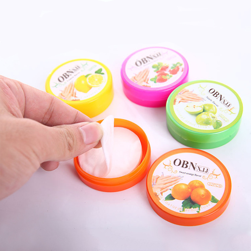 [Hàng mới về] Bộ 32 cái khăn tẩy sơn móng tay 6 mùi hương không độc hại OBNXJJ